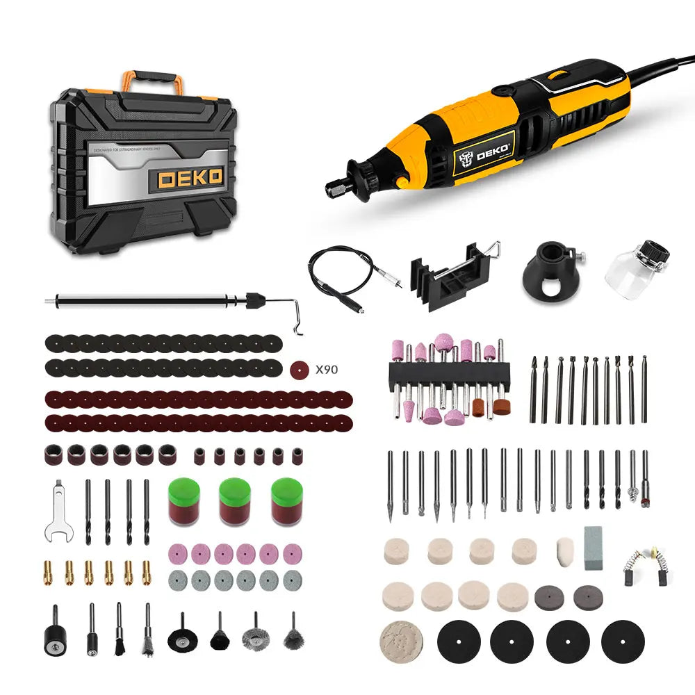 DEKO DKRT135ST/170ST 220 V AC Bohrmaschine, Mini-Schleifmaschine