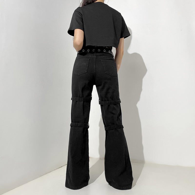 Goocher E-Girl Gothic Cargohose / Hose