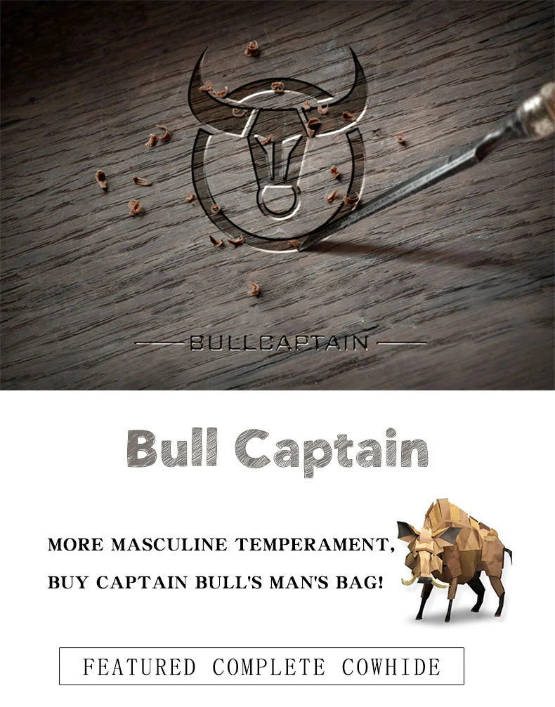 Bull Captain Lederumhängetasche Herren