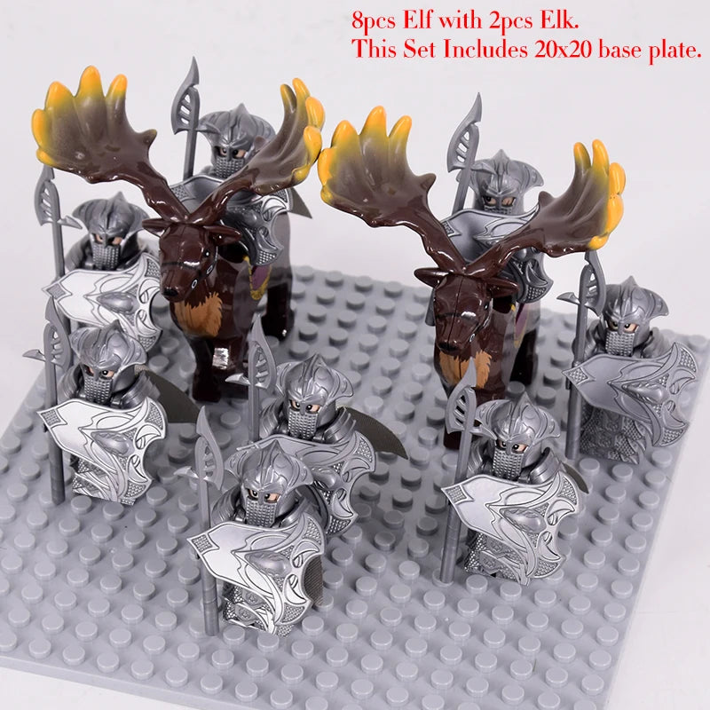 Brickpanda / Die Elfen, Soldat oder Orks Armee Figuren SETS Bausteine
