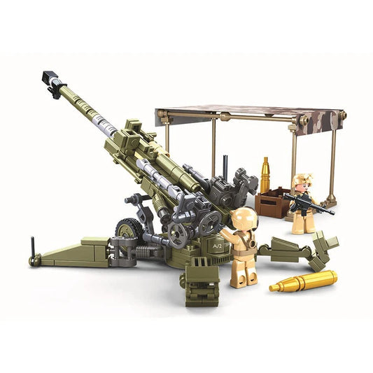 Sluban WW2 M777 Ultraleichte Feldhaubitze Armee Kriegswaffe Bausteine