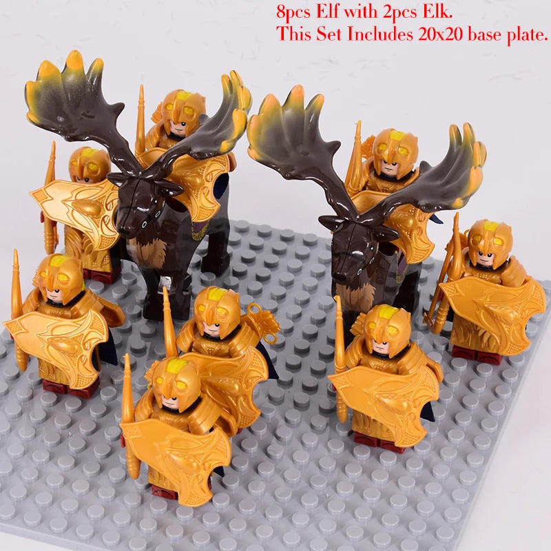 Brickpanda / Die Elfen, Soldat oder Orks Armee Figuren SETS Bausteine