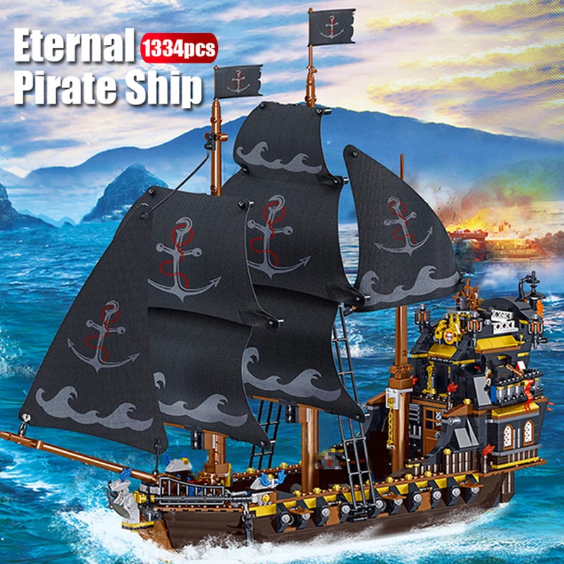 Bausteine-Set Piratenschiff Militär Piraten Royal Guards