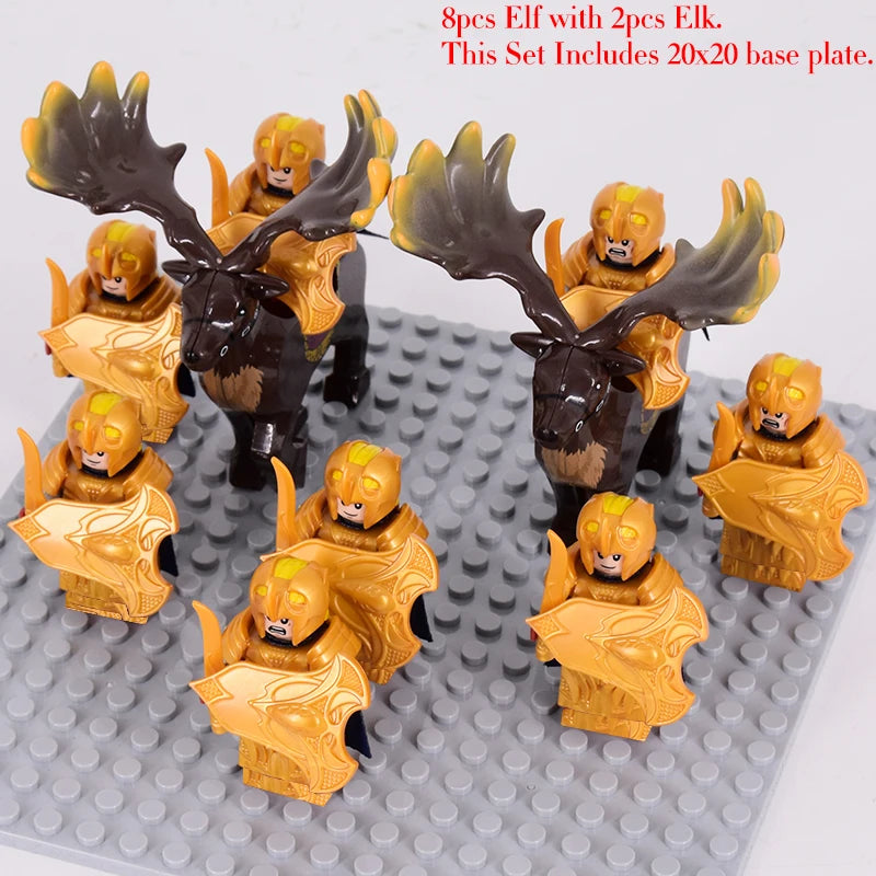 Brickpanda / Die Elfen, Soldat oder Orks Armee Figuren SETS Bausteine