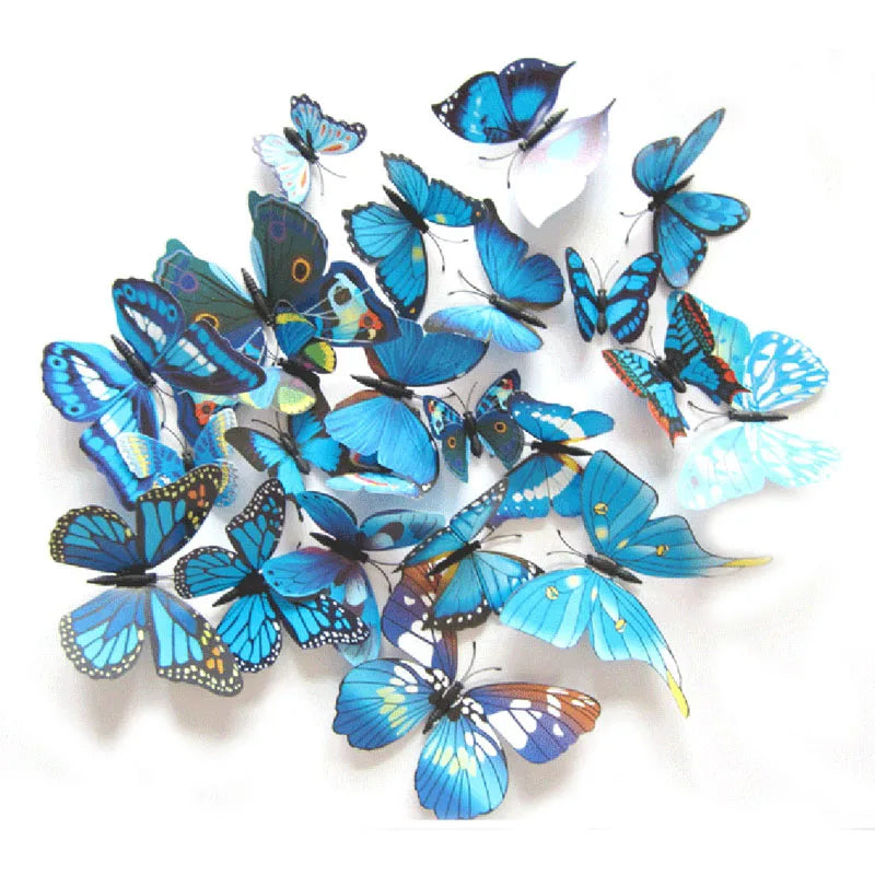 12 Wandaufkleber Schmetterling (DEKO)