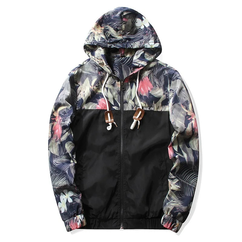 Woqn Damen Kapuzenjacke Blumen 2024