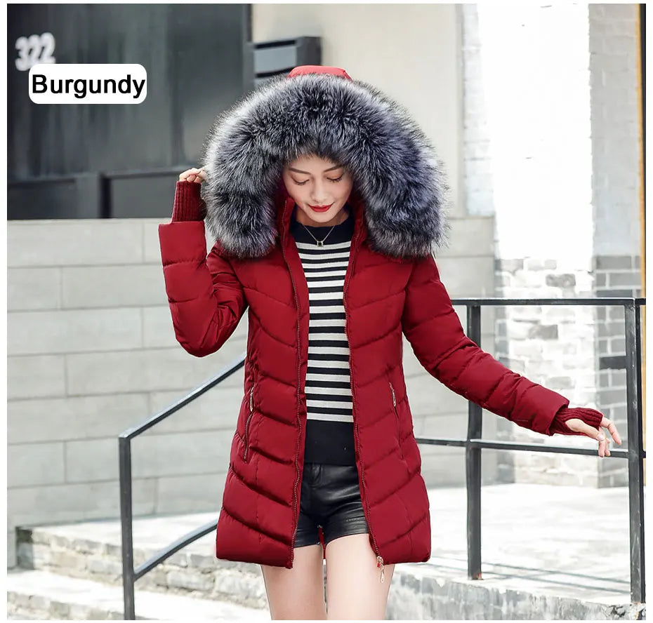 Damen Winterjacke Mantel Parka Jacke