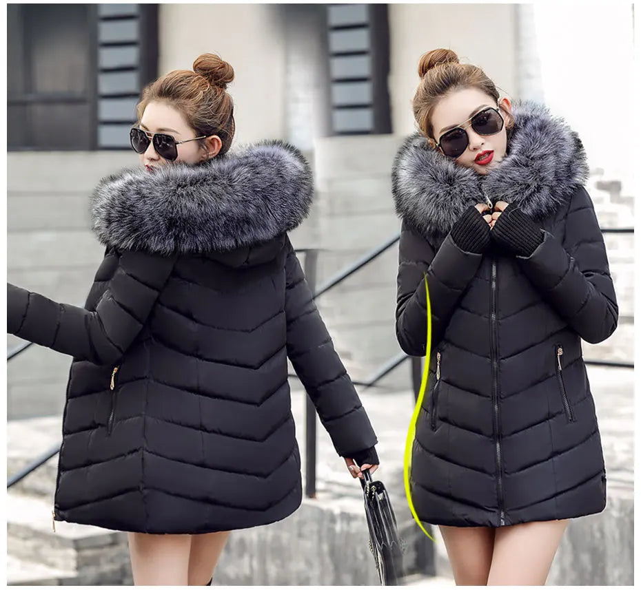 Damen Winterjacke Mantel Parka Jacke
