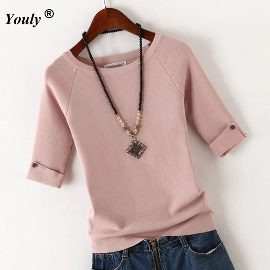 BELLYQUEEN Pullover kurzarm
