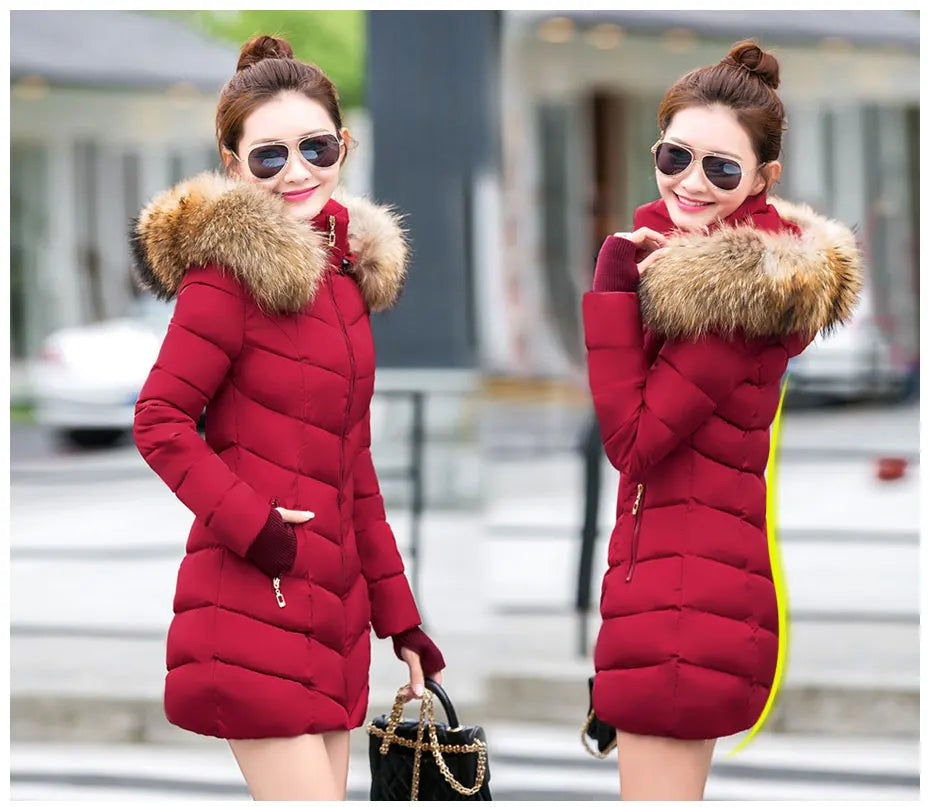 Damen Winterjacke Mantel Parka Jacke