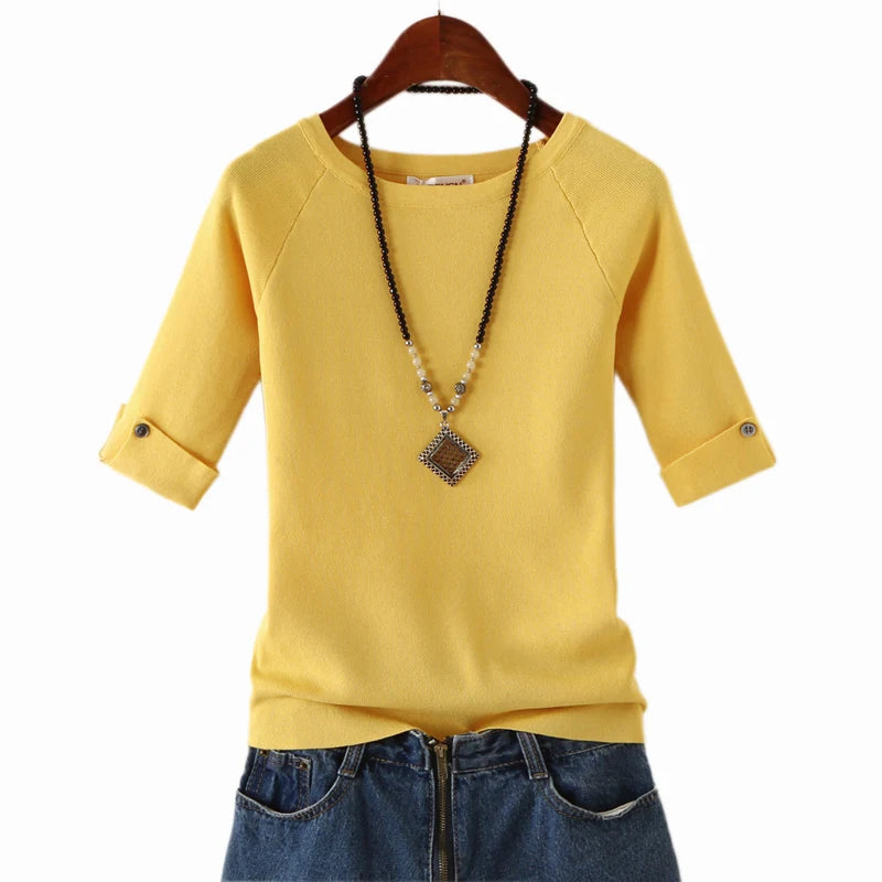 BELLYQUEEN Pullover kurzarm