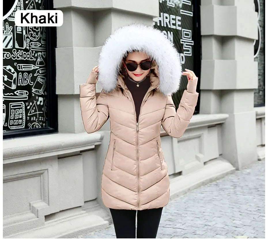 Damen Winterjacke Mantel Parka Jacke