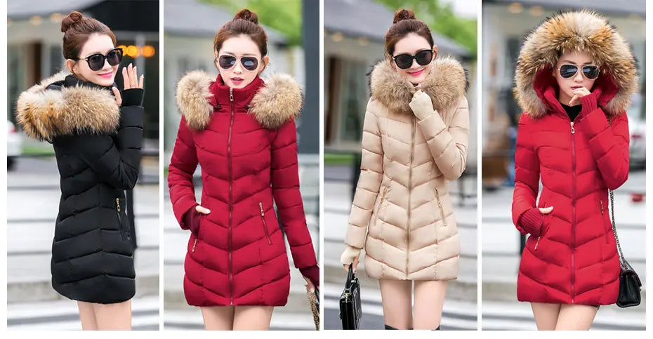 Damen Winterjacke Mantel Parka Jacke