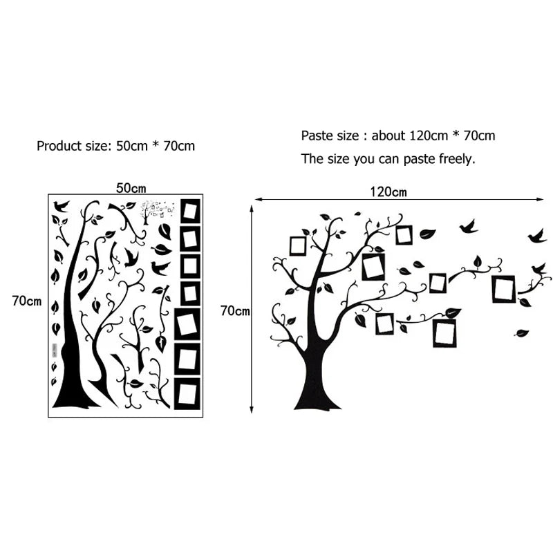 70*120 3D Foto PVC Wandaufkleber
