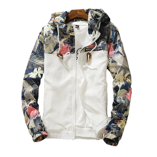 Woqn Damen Kapuzenjacke Blumen 2024