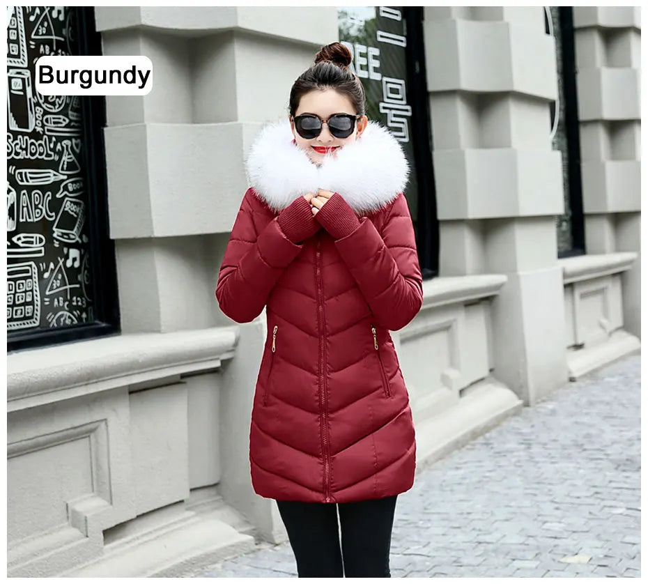 Damen Winterjacke Mantel Parka Jacke