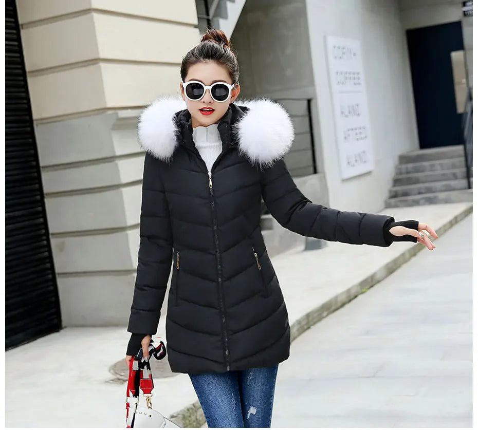 Damen Winterjacke Mantel Parka Jacke