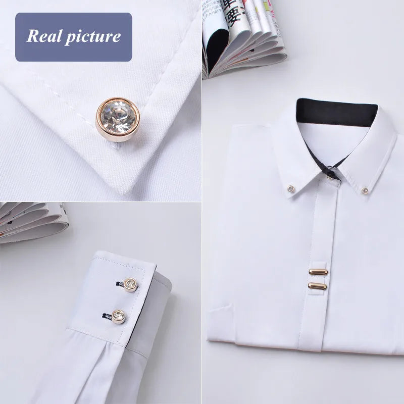Langarm Shirt Patchwork Pailletten Baumwolle