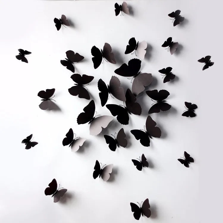 12 Wandaufkleber Schmetterling (DEKO)