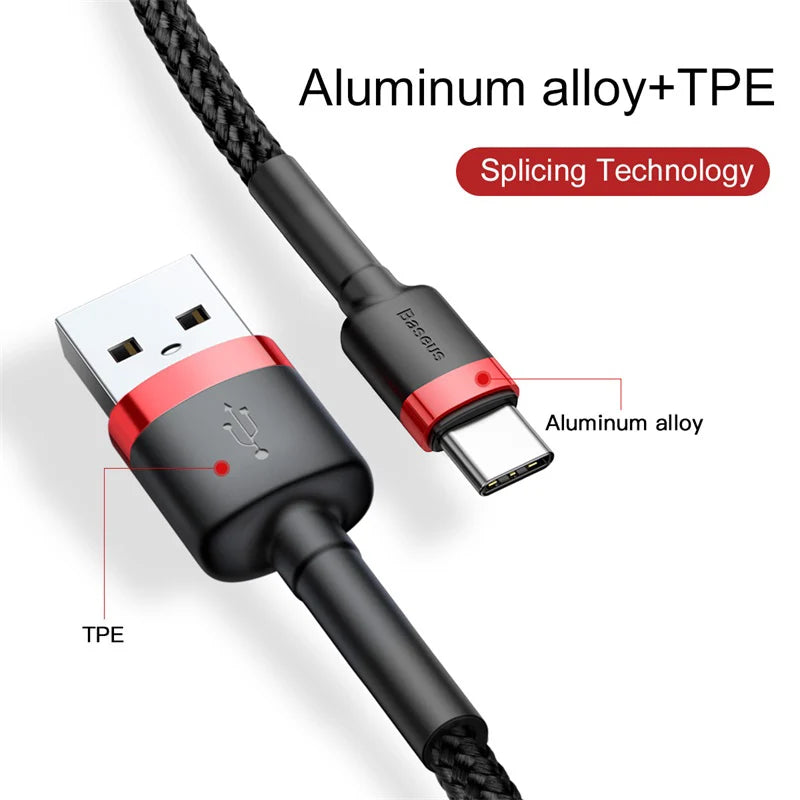 Baseus Typ-C-Kabel  Quick Charge 3.0 USB-C-Schnellladung