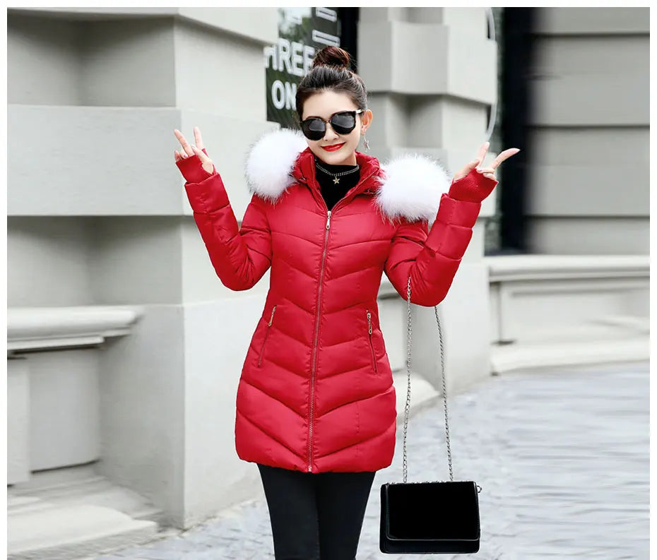 Damen Winterjacke Mantel Parka Jacke