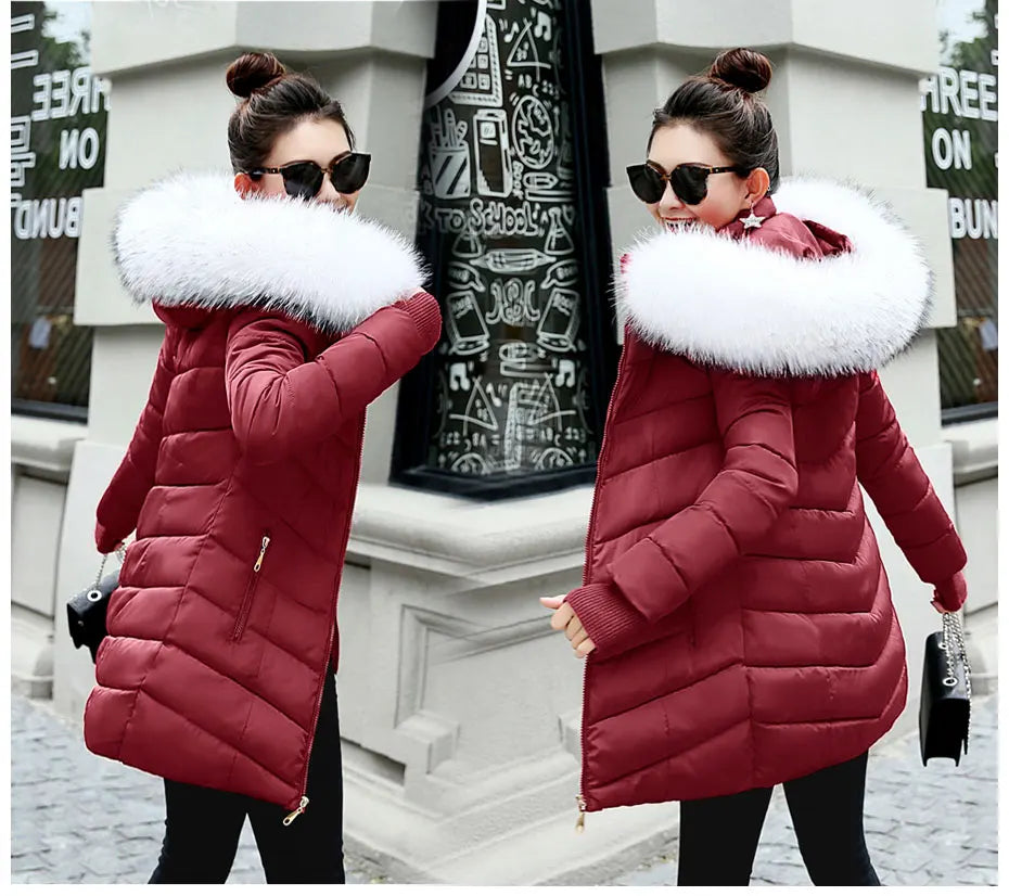 Damen Winterjacke Mantel Parka Jacke