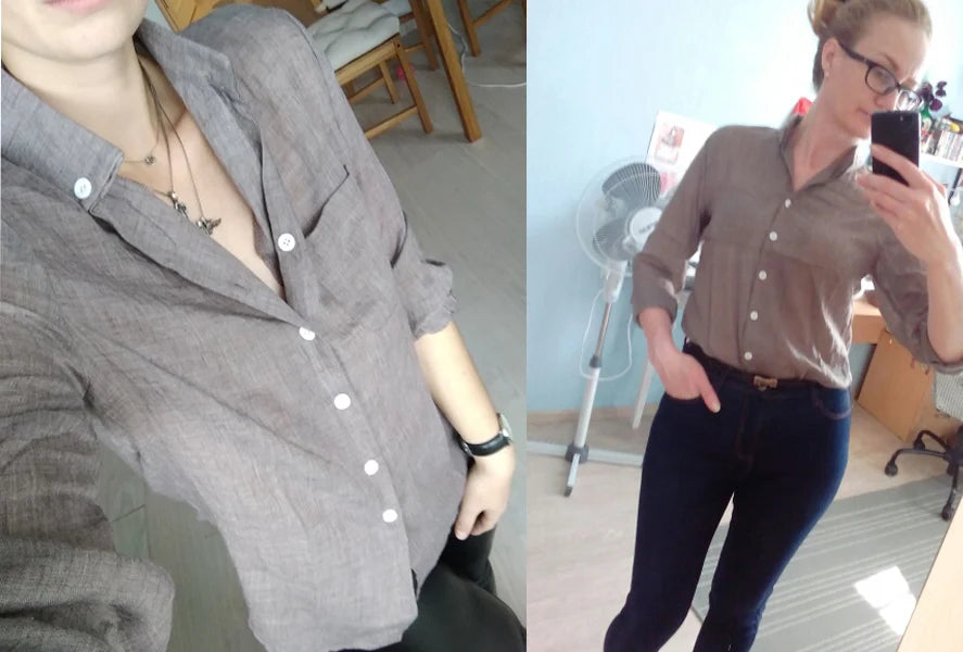 Chemisier Damen Bluse Hemd Mode 2022