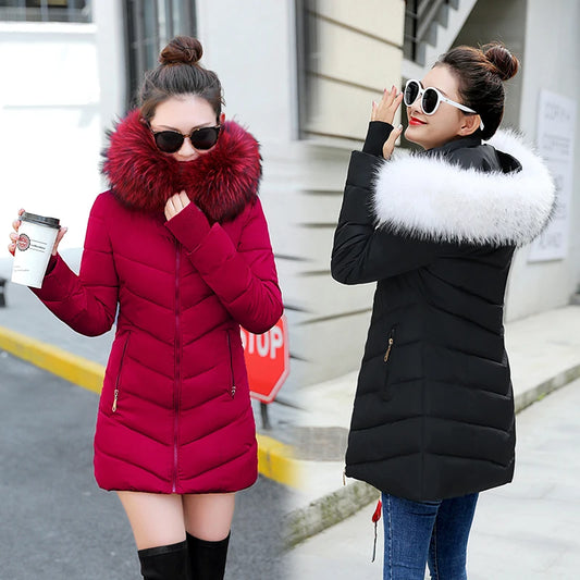 Damen Winterjacke Mantel Parka Jacke