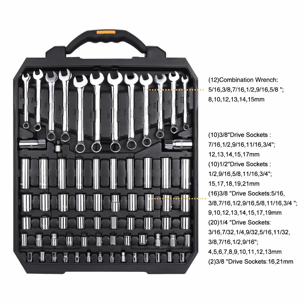 Deko dkmt192 Autoreparatur-Werkzeugset