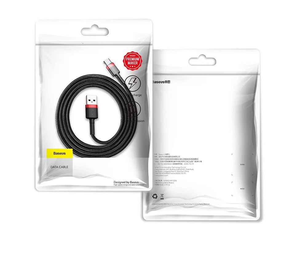Baseus Typ-C-Kabel  Quick Charge 3.0 USB-C-Schnellladung