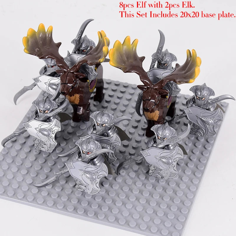 Brickpanda / Die Elfen, Soldat oder Orks Armee Figuren SETS Bausteine