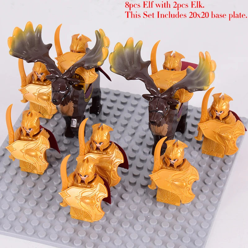 Brickpanda / Die Elfen, Soldat oder Orks Armee Figuren SETS Bausteine