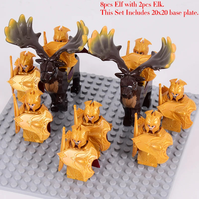 Brickpanda / Die Elfen, Soldat oder Orks Armee Figuren SETS Bausteine