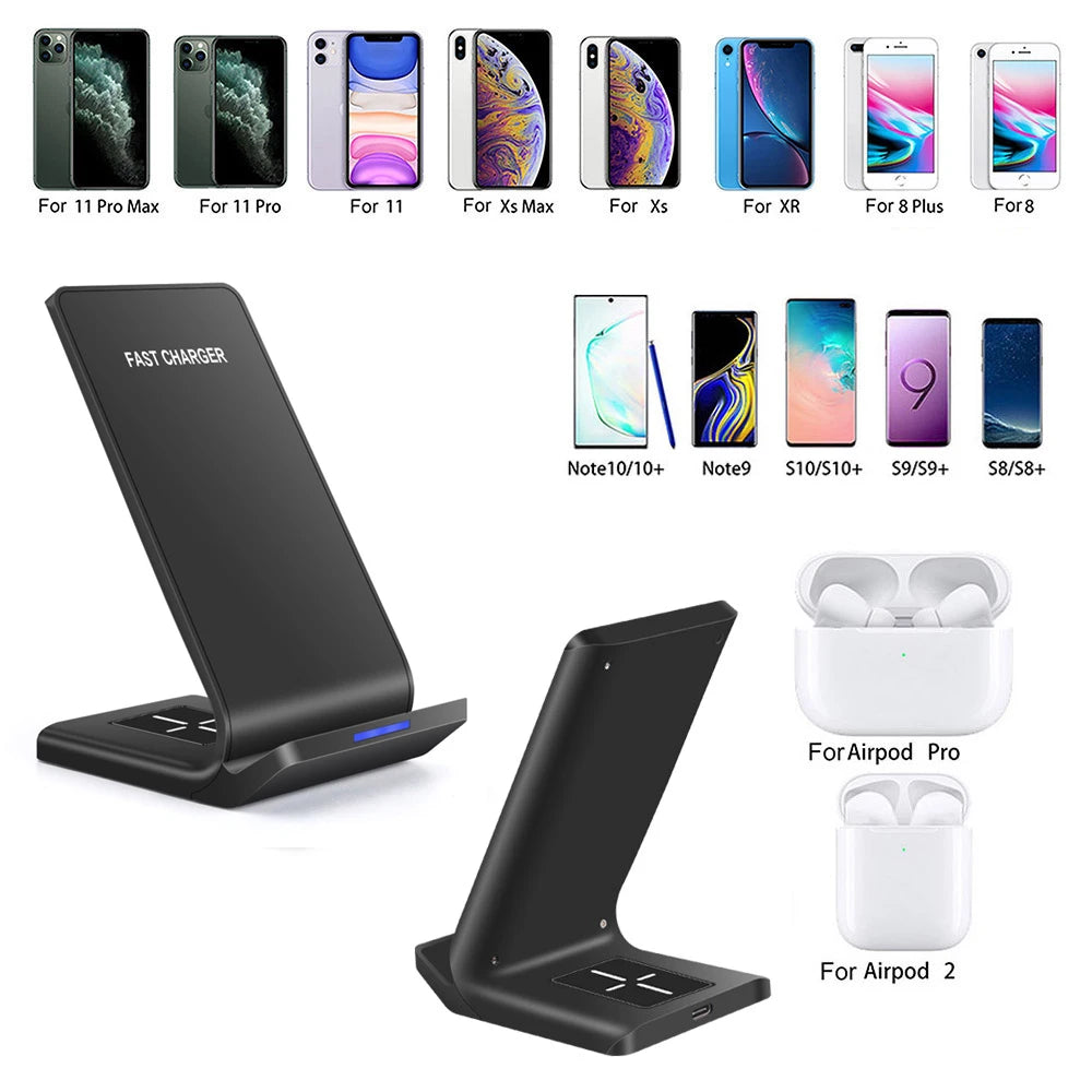 30w kabelloses Schnellladegerät 2in1 für Samsung, I Phone
