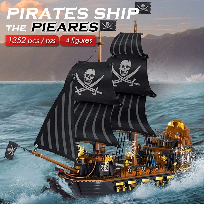 Bausteine-Set Piratenschiff Militär Piraten Royal Guards