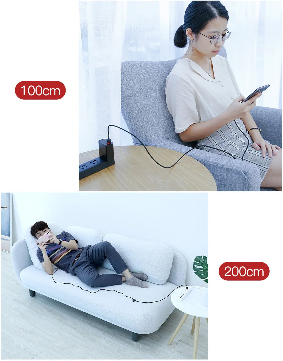 Baseus Typ-C-Kabel  Quick Charge 3.0 USB-C-Schnellladung