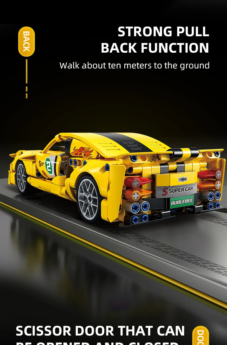 ToylinX 451 Teile Luxus Auto Racing Fahrzeug (Bausteine Set)