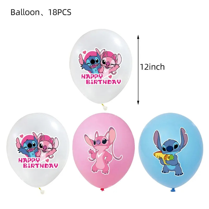Disney Rosa Interstellar Stich Engel Geburtstagsfeier Dekoration
