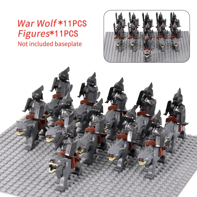 Brickpanda / Die Elfen, Soldat oder Orks Armee Figuren SETS Bausteine