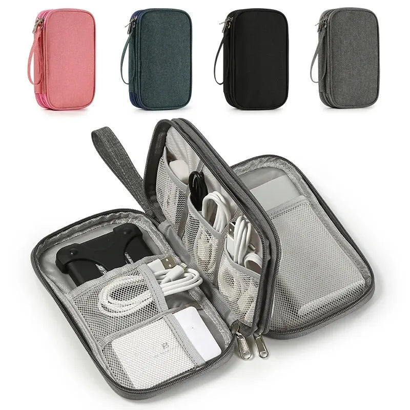 Reise Tragbare  Aufbewahrungstasche USB Datenkabel Organizer
