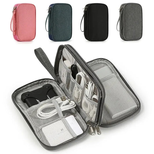 Reise Tragbare  Aufbewahrungstasche USB Datenkabel Organizer
