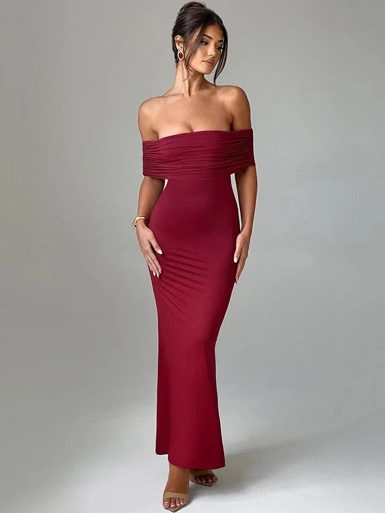 Mozision langes eleganter Kleid