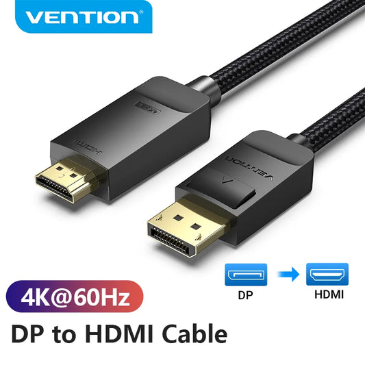 Vention Display Port to HDMI 4K 60Hz DP to HDMI Kabel
