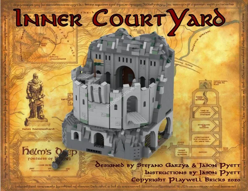 Brickpanda 6189pcs Helms Deep UCS Scale Model Building Blocks