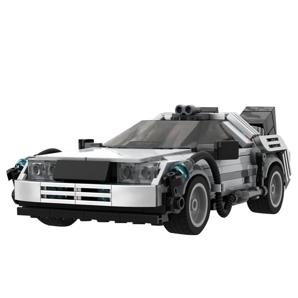 Gobriks Delorean Zurück in die Zukunft Rennwagen Zeitmaschine Bausteine-Set
