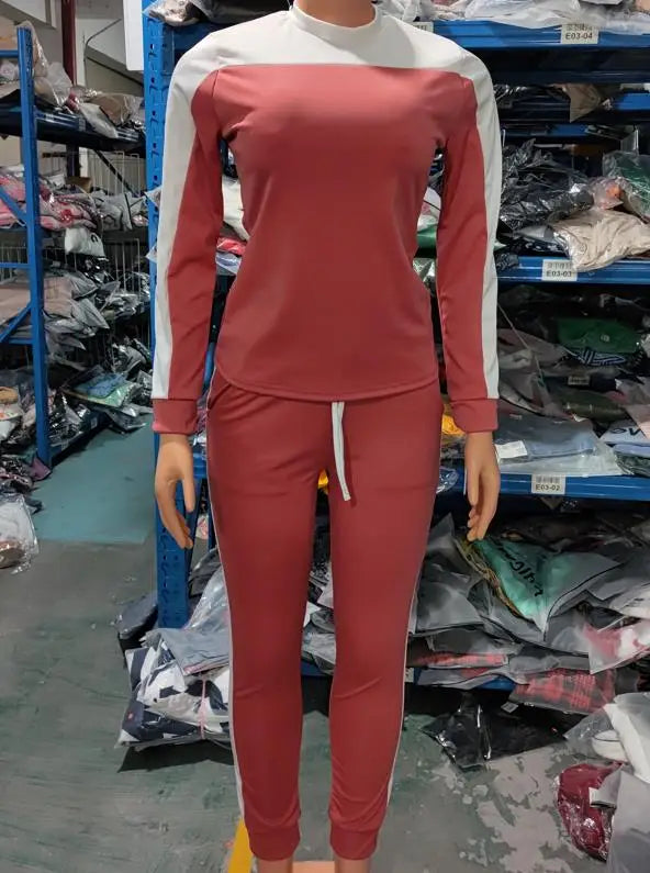 Lässige zweiteiliges Damen Set Sport