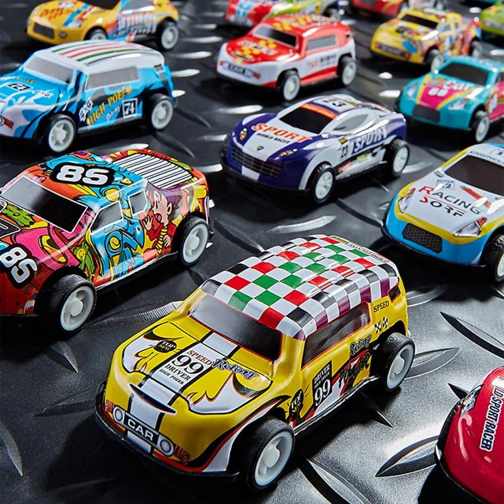 Mini Legierung Auto Modell Set mit Lagerung Box Spielzeug