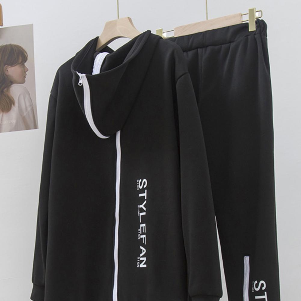 Sanwood Damen Jogging Anzug Hoodie mit Hose Hip Hop Style