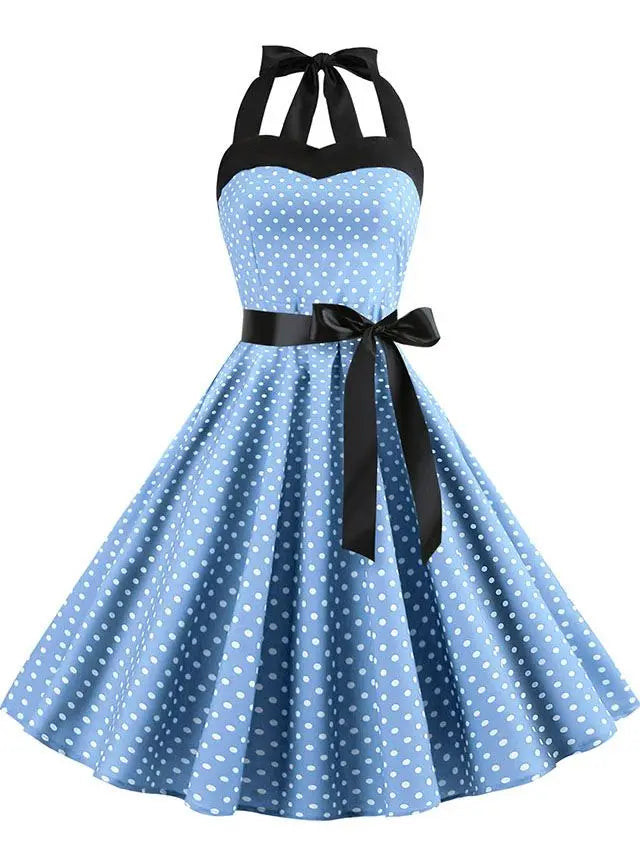 Polka Kleid Vintage 50s 60s Style