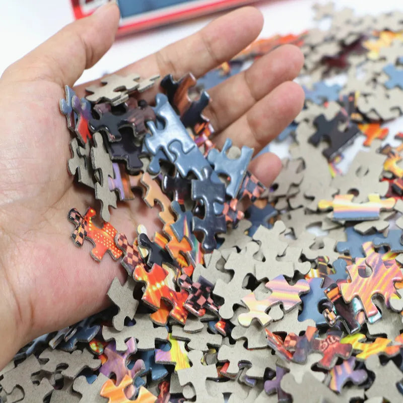 500-teiliges Puzzle mit verschiedenen Landschaftsmustern
